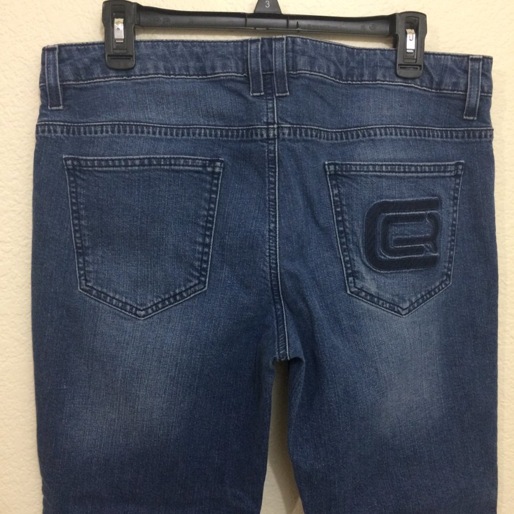 Just Cavalli Mens Slim Fit Medium Wash Jeans Logo - Picture 6 of 11